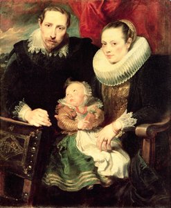 家族の肖像、c.1618-21